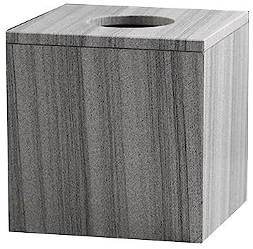 Quadratische Taschentuchbox aus Marmor mit abnehmbarem Boden für Badezimmer, Waschtisch-Arbeitsplatten und Schlafzimmer-Kommoden