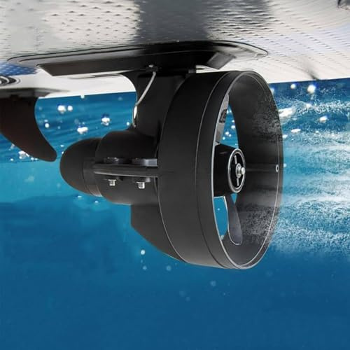 Aileron électrique motorisé 288 W 12 V avec système de propulsion sous-marin – Planche de surf et moteur SUP alimenté par batterie pour kayaks, bateaux de pêche, planches à pagaie (4-5 km/h)