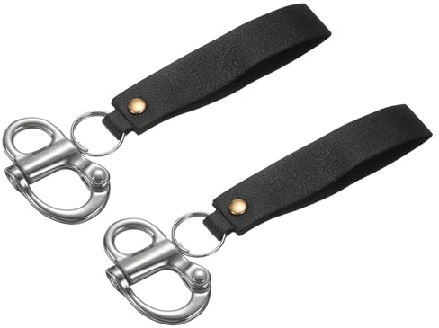 PATIKIL Grillete de liberación rápida de 2 pulgadas, acero inoxidable 316, grillete fijo para barco, conector de vela para acampar al aire libre, barcos náuticos, cadena industrial para mascotas