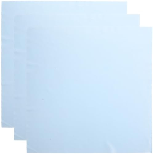 Mipcase Paños de Limpieza para Gafas 37X37 CM 3 Unidades Azul Claro Paño Limpio para Lentes Pantallas Electrónicas y Cámaras Uso Delicado sin Rayas