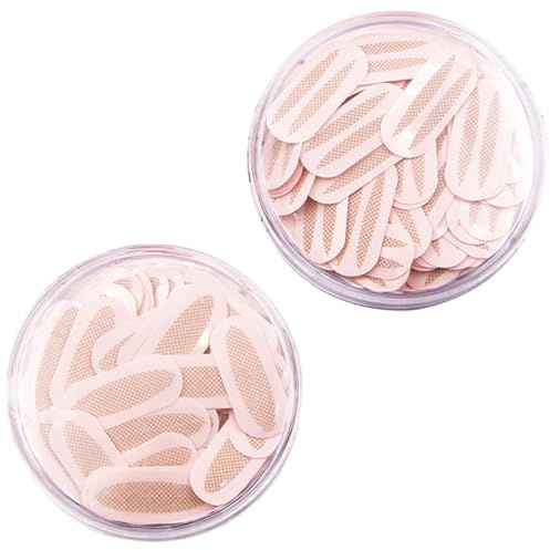 SILENRADAWN Cinta Invisible para Párpados Dobles 300 Unidades (150 Forma Oliva 150 Forma Media Luna) Ligera, Transpirable Marcas para Levantamiento Natural de Ojos Caídos, Maquillaje de Ojos
