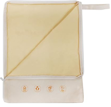 Bolsa de pan de cera de abeja, con cremallera, conservación de frescura orgánica, bolsa de pan forrada de cera de abeja, para pan, sándwich, masa, cocina, encimera, congelador, hogar, camping