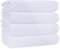 Polyte - Toalla de baño de Microfibra superabsorbente antipelusa - Secado rápido - Blanco - 145 x 76 cm - Pack de 4