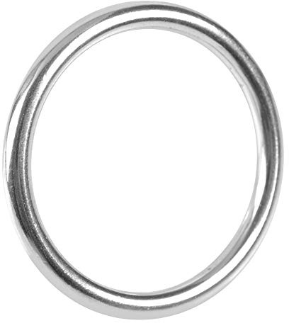 6mm Runder O Ring aus 304 Edelstahl, hochwertig, durable, f¨¹r Boot, Marine und Outdoor Equipment, 1 St¨¹ck, festig und wasserfest, ideal f¨¹r industrielle Anwendung