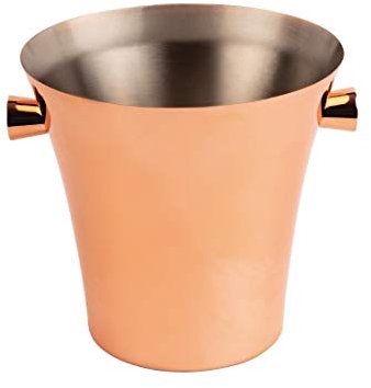 Chabrias Ltd Premium Copper Plated Stainless Steel Ice Bucket 3.5 litres, Bar Ware, Bar Accessories, Processco, Wine, Beer, Home Bar, Wine Chiller, Parties, Events