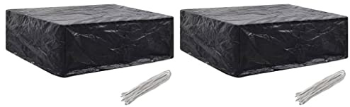 vidaXL Gartenmöbel-Abdeckungen 2 STK. 8 Ösen 250x210x90 cm