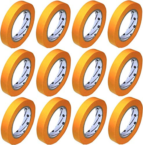 Goldband Klebeband (soft) | Maler Abdeckband | 12x Rollen | 25mm x 50m…