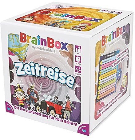 BRAINBOX 2094936 Zeitreise, Lernspiel, Gedächtnisspiel, Quizspiel für Kinder ab 7 Jahren