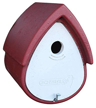 Naturschutzprodukt Nisthöhle Meisenresidenz Typ 1MR Satz 2 Stück Flugloch 32 mm rot-grau Nistkasten