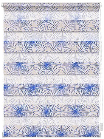 Lichtblick Doppelrollo Klemmfix ohne Bohren mit Motiv, Flower Wheel - Gelb, Blickdicht, Made in Germany, Klemmträger, Julia Schumacher 100 cm x 150 cm (B x L)