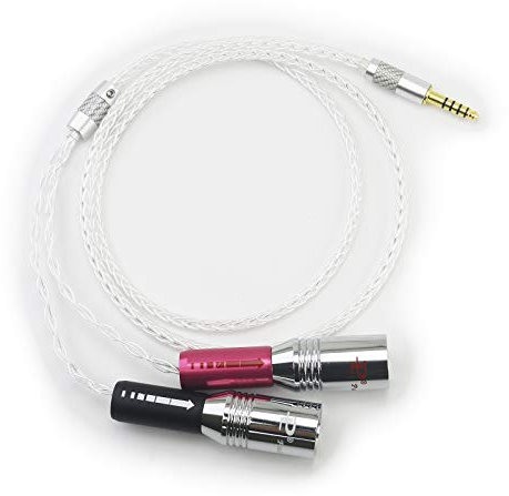 HansnBy Cavo adattatore audio simmetrico da 4,4 mm su 2 XLR maschio Dual XLR maschio Cavo adattatore audio compatibile con Sony WM1A / 1Z, PHA-2A Digital Audio Player 1 m