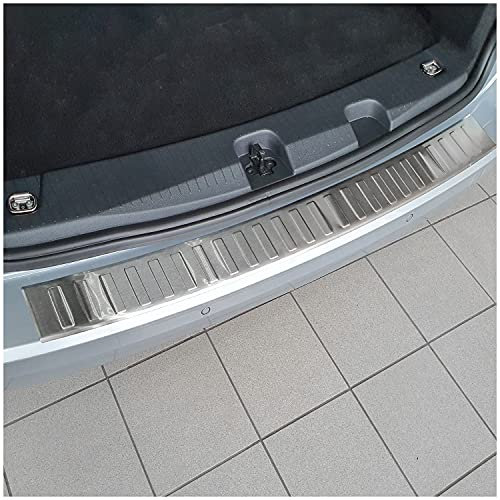 teileplus24 L719 Ladekantenschutz V2A Edelstahl kompatibel mit VW Caddy V 2020- Abkantung
