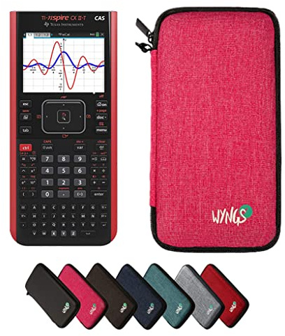 TI-Nspire CX II-T CAS inkl. WYNGS Schutztasche Pink - Grafikrechner - Basic Set