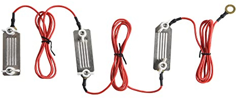 Recinzione elettrica PolyTape a PolyTape Connettore Energizer con filo e piastre a nastro per il collegamento di recinzione elettrica (3 piastre a nastro+3 fili)
