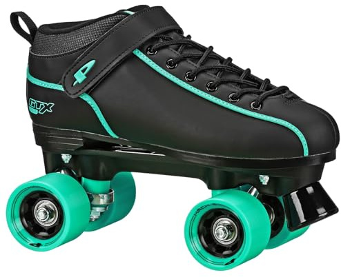 Pacer GTX 500 Performance Speed Roller Skates Black/Teal Size M9/W10