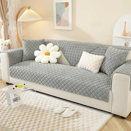 WYJHNLBEDC Sofa/Couch überzug L Form, Sofabezug L/U Form/überwurfdecke, Bequeme Plush Couchbezug für Sofa 3/2/1 Sitzer/Ecksofa/XXL, Sofaschutz Hund Kratzschutz Katze
