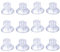 Ventosa da Campeggio,12 Pezzi ventosa grande,Senza Ganci Trasparente PVC, Ventosa filettata per Finestra Ventosa Trasparente,senza Foratura per Vetro Campeggio, Auto, Finestra e Parasole, (45mm)