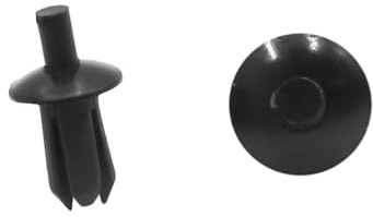A ABSOPRO Remaches de Plástico De 5 mm para Parachoques Y Guardabarros para BMW E46, Color Negro (Juego de 10)
