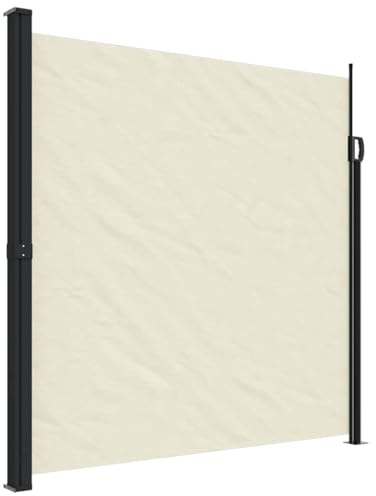 vidaXL Auvent latéral rétractable crème 200x600 cm