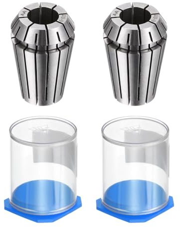 QUARKZMAN 2pz ER20 10mm Mandrino con Pinze a Molla Alta Precisione 0,008mm per Macchine Incisione CNC Tornio Fresatrice