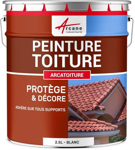 ARCANE INDUSTRIES Pintura para Tejados y Tejas: ARCAROOF Paint - 1222 - Blanco