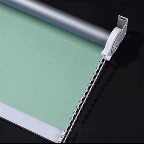 Estor enrollable con aislamiento térmico, impermeable, para ventana, hogar, oficina, baño, oscurecimiento de habitación, pantalla de privacidad (verde, 115 x 200 cm)