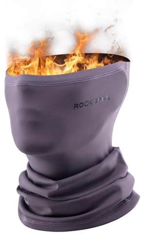 ROCKBROS Neck Warmer Neck Snood for Men Women Windproof Face Cover Winter Neck Gaiter Breathable Half Balaclava for Motorbike, Skiing, Running, Cycling, Fishing, Black Blue Purple