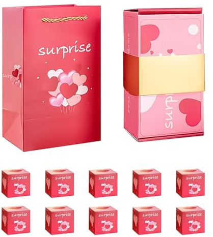 Namvo Überraschungsgeschenkbox, Pop-Up-Geldgeschenkbox, Explosionsgeschenkbox, DIY-Foto-Klappgeschenkbox, Geldpräsentationsbox für Geldgeschenke zum Geburtstag