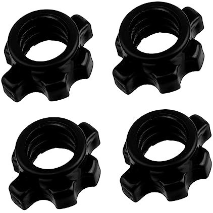 SUPVOX 4pcs Screw Clips Dumbbells Nut Barbell Clamps Nut Bolt for Weights Fixing Screws Barbell Fixing Fitting