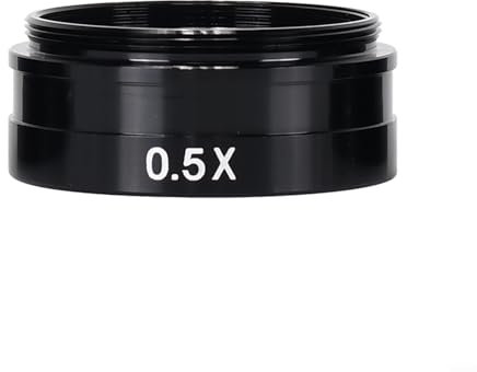 EpheyFIF Mikroskop-Objektiv, 0,3 x / 0,5 x / 0,7 x / 2,0 x Vergrößerung, Hilfsmittel für Barlow-Linse für Stereo-Mikroskop, 42 mm Montagegewinde, Industriekamera für C-MOUNT (0,3 x)