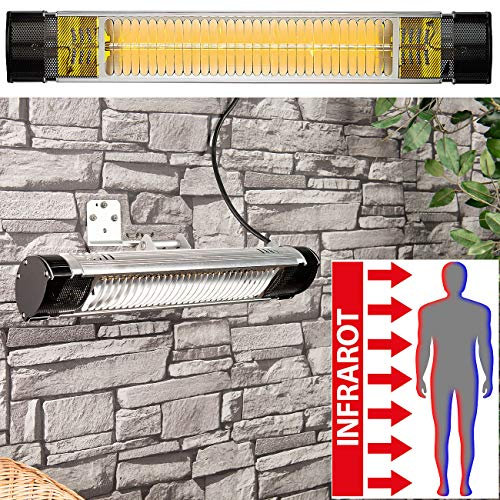 Semptec Urban Survival Technology Heizstrahler draußen: Infrarot-Außen-Heizstrahler mit Goldröhre, IP65 (Versandrückläufer) (Infrarot Außenbereich, draußen, Heizung)