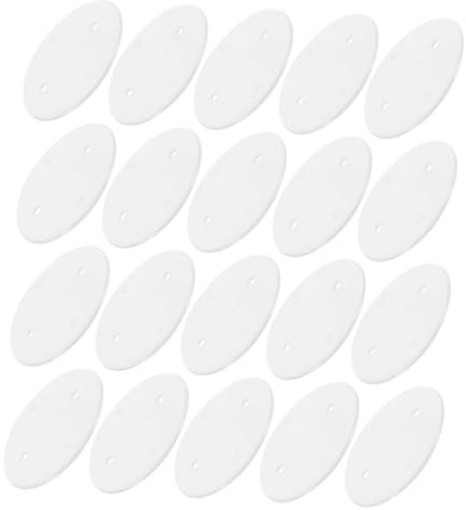 Housoutil 20piezas De Alambre Redonda Tapa Estampada Para Techos Placa De Eléctrica Para Caja Eléctrica Tapa Ciega De Techo Para Orificio De