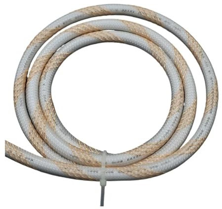 Cmis Kbei 1/2/3/5/10/20/30/50 m, isolierte PET-Geflechthülse, erweiterbar, hochdichter Kabelmantel, Schutzgeflecht für Drähte, 6 mm (Transparentes Gold, 6 mm - 3 m)