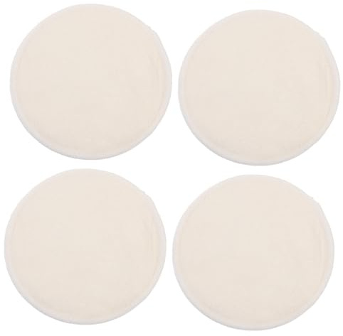 Coppette Assorbilatte Traspiranti 4 Pezzi in Fibra di Bambù | Riutilizzabili e Lavabili, Bianco, Anti-perdita, Comfort Leggero per Mamma