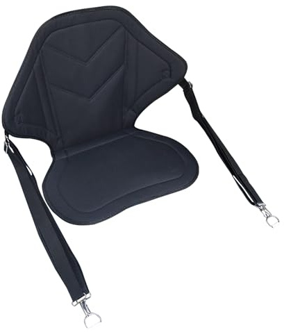Asiento de Kayak para Tabla de Pádel,Silla de Rafting - Silla Plegable Regulable con Soporte Dorsal para Hombres Mujeres Kayak y Canoa