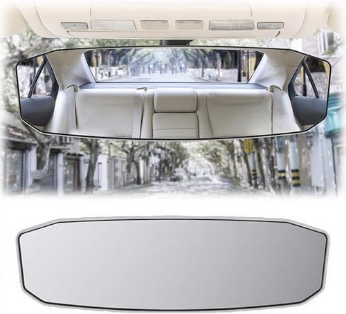 Auto Weitwinkel Rückspiegel für VW Touran 2006-2023 2024 2025 2026, Flacher Panoramaspiegel, Blendschutz Autos Innenspiegel Zubehör,A Large
