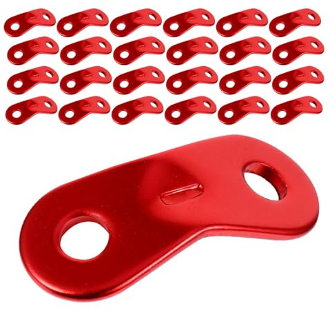 KOMBIUDA 50 Tensores de Cuerda para Tienda de Campaña de Aluminio Ajustadores Ligeros y Resistentes para Camping y Senderismo Accesorios para Mochileros Sujeción Segura y Ajuste Rápido