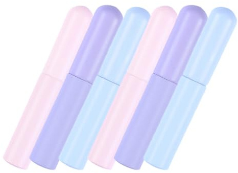 HAKIDZEL 6 Aplicadores de Labios de Silicona Tapa y Multiusos Pinceles Reutilizables Fáciles de Llevar para Maquillaje Diario para Viaje y Uso Profesional