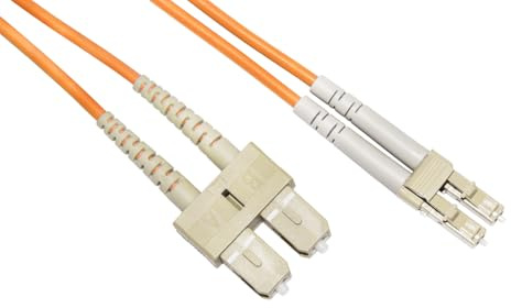 Link LKLCSC2502 - Cavo Fibra Ottica LC-SC Multimode OM2 50/125 Duplex 2 Metri – Alta Velocità per Networking, Server e Data Center
