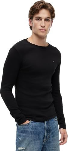 Tommy Jeans Herr Långärmad Topp, Svart, XL