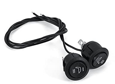 Auto Sitzheizung Schalter, Fydun 2x Auto Runder Sitzheizung Schalter Universal 3 Pin Runde Beheizte Wippe Hi Low Off Control Druckknopf