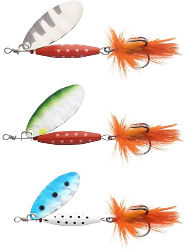 Abu Garcia Reflex Spinner bete – 3-pack – strömlinjeformat spinnbete för öring, pollock, havsöring, lax, 7 g