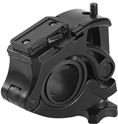 Perfeclan Support de lumière de vélo de Rotation à 360 ° Support de Phare de vélo Avant léger pour Lampe de Poche à LED Accessoire de Guidon de vélo de Route