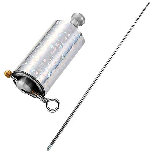 130cm Magischer Zauberstab Metall, Professioneller Zauberstab Tragbare Stahlstange Magische Teleskopstange Edelstahl Pocket Stick Taschenstab Pocket Staff Ausziehbarer Zauberstab Zaubertricks Zubehör