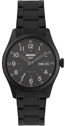 Seiko Bracciale 5 sport stealth in acciaio inossidabile SRPJ09K1