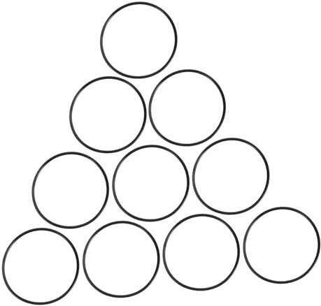Healeved 10St Haushaltswasserreiniger-Filterelement 20-Zoll-Silikon-Dichtungsring Unterlegscheiben-Sortimentssätze Dichtung aus Silikon abdichtender O-Ring Dichtungsversorgung Universal-