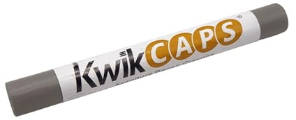 KwikCaps pastelli per la riparazione dei mobili - Pennarello per ritocchi e ripristino graffi, pastelli a cera per macchie, graffi, pavimenti in legno, mobili, legno massello - Grigio polvere