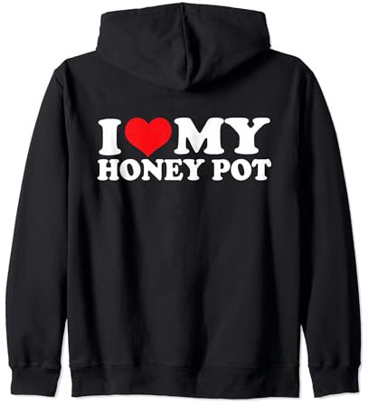 J'aime mon pot de miel, j'aime le pot de miel Sweat à Capuche