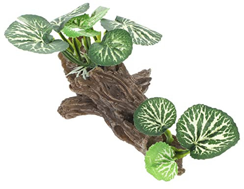 DOITOOL Decorazione Per Acquario e Terrario Con Piante Artificiali Per Rettili Ornamentale Simulata Facile Da Installare Effetto Realistico Adatta Per Habitat Di Rettili e Pesci