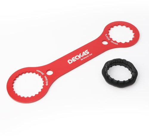 Dfuqanb BB-skruvnyckel, cykel inre lagerskiftnyckel, centerlocksverktyg, bottenborttagningsmedel, centerlock verktyg, skiftnyckel, pedallagerverktyg, för cykelreparationer röd